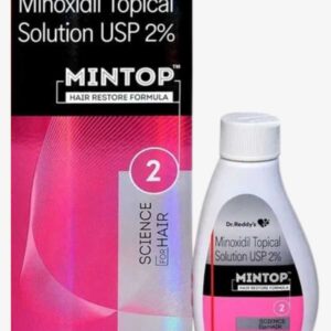 Mintop 2% Minoxidil Topical Solution by Dr. Reddy for hair regrowth and hair loss treatment